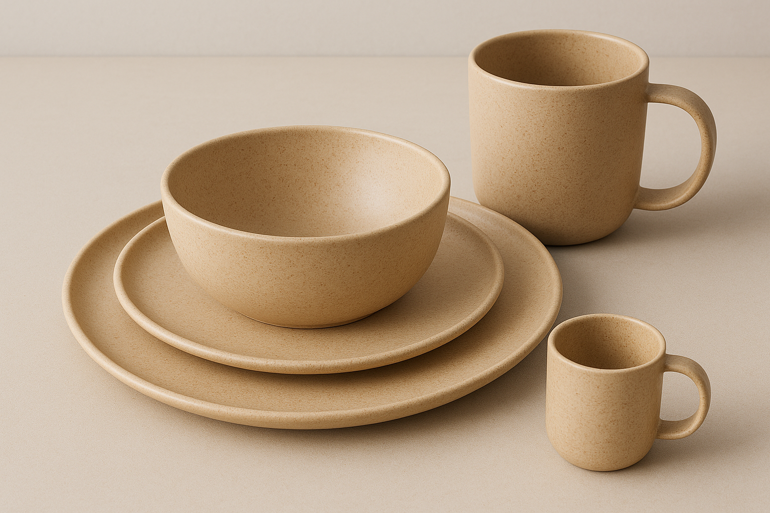 Bamboo Fiber Dinnerware Set